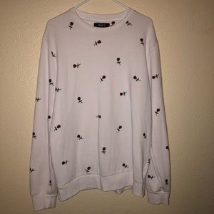 Rose print sweater